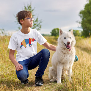 Konst med låg polygonskena Tecknad T Shirt