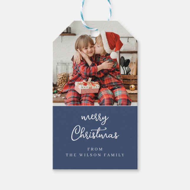 Konst, mistel, blå och vit vapensköld presentetikett (Framsidan)