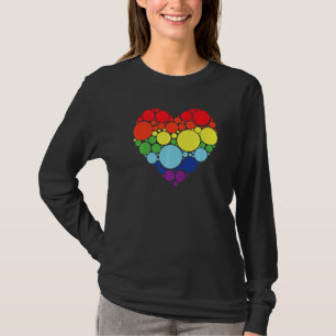 Konst Mönster Hjärtan Färgrik September Internatio T Shirt