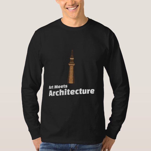 Konst möter arkitektur – Arkitekt Konst  T Shirt (Framsida)