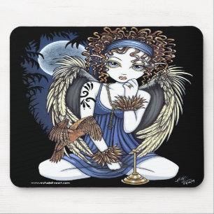 Konst Mousepad för ängel för fågel "för Corde Musmatta