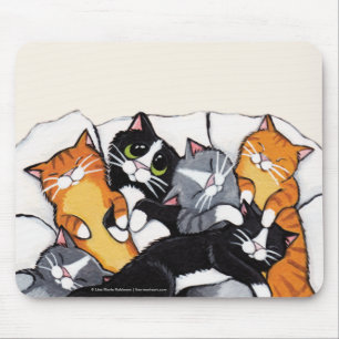 Konst Mousepad för katt för tux- och tabby Musmatta
