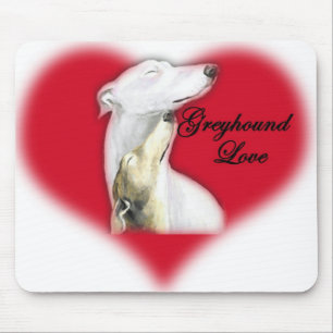 Konst Mousepad "för vinthundkärlek" hund Musmatta