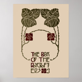 Konst och Crafts Roycroft bok av Elbert Hubbard Poster