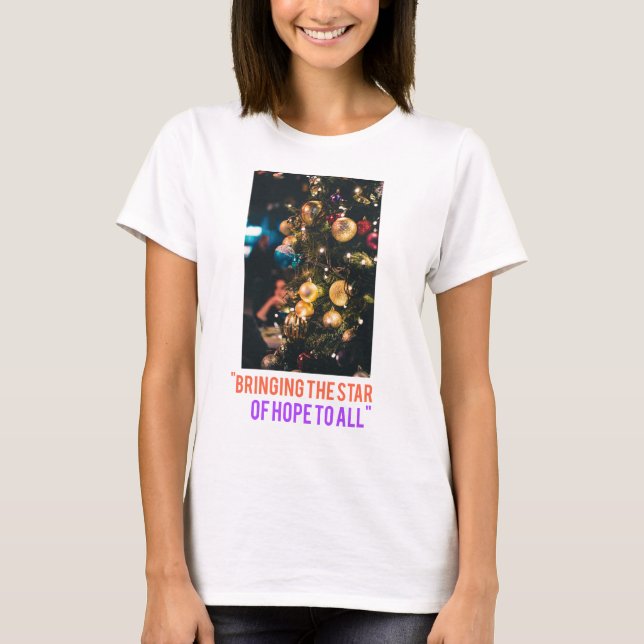Konst och design för t-shirts för julprogram (Framsida)