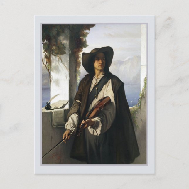 Konst och frihet av Loius Gallait Fine Art Vykort (Framsida)