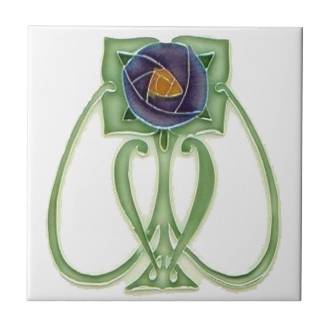 Konst och hantverk Stil Kakelplatta (Framsidan)