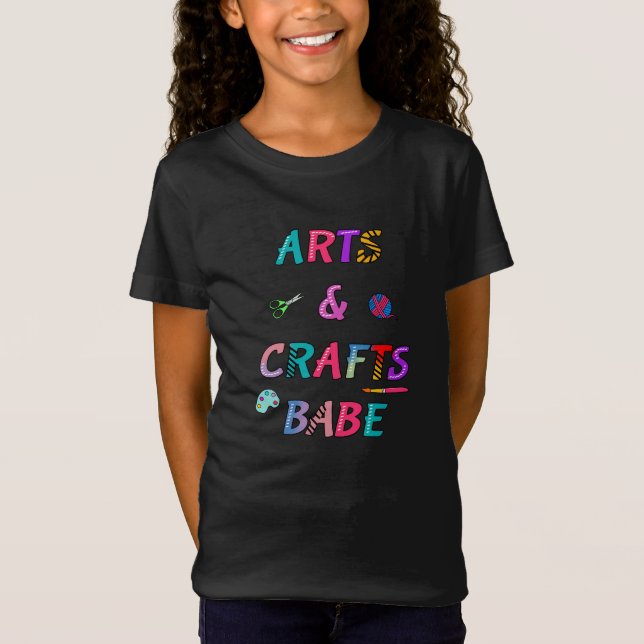 Konst och hantverksbarn Babe T Shirt (Framsida)
