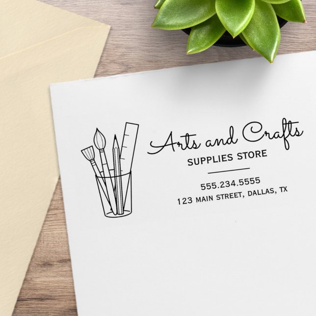 Konst- och hantverksföretag tillhandahåller affärs stämpel (Skapare uppladdad)