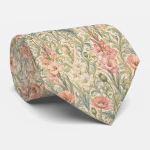 Konst- och hantverksvintage botanisk pastellslips
