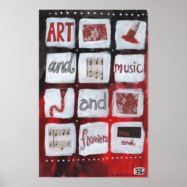 Konst och musik poster (Framsidan)