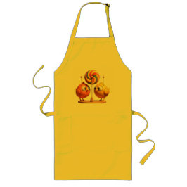 Konst överallt långt förkläde