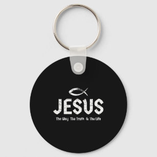 (konst på baksidan) Bibeln Johannes 14:6 Jesus Väg Nyckelring