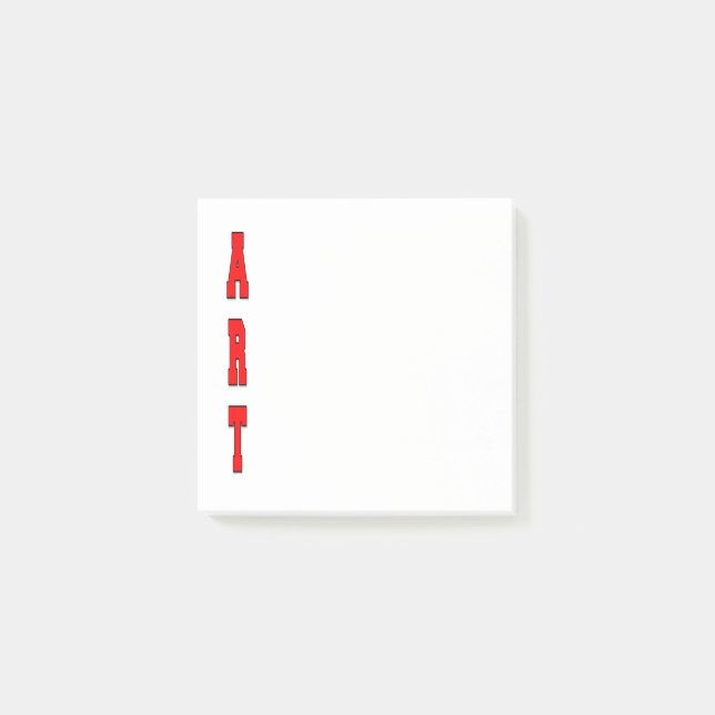 Konst Post-it Block (Framsida)