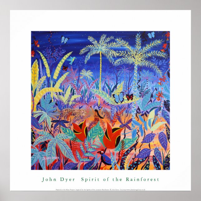 Konst Poster: Amazonas regnskogs anda Poster (Framsidan)