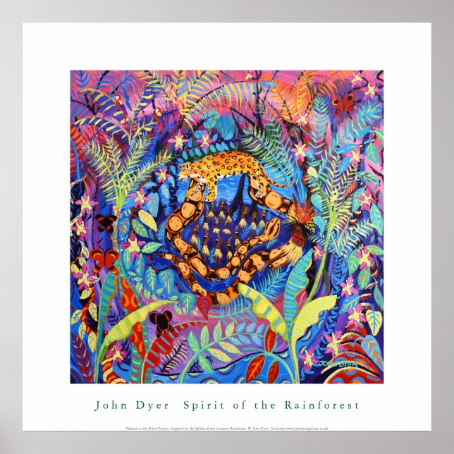 Konst Poster: Amazonas regnskogs anda Poster (Framsidan)