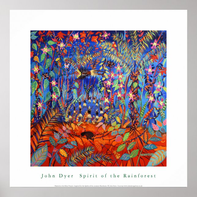 Konst Poster: Amazonas regnskogs anda Poster (Framsidan)