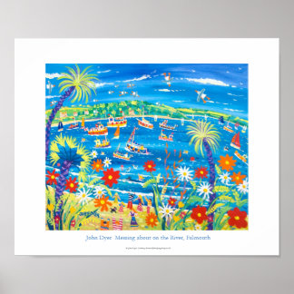 Konst Poster: Meddelande om floden, Falmouth Poster