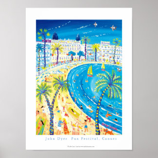 Konst Poster: Roligt Festival Cannes, Frankrike Poster