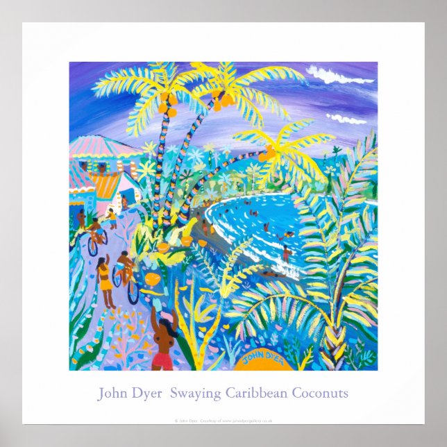 Konst Poster: Skräddarkosnötter i Västindien Poster (Framsidan)