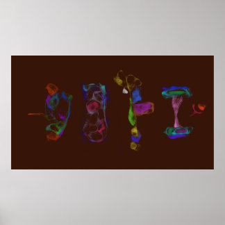 Konst Potpurri Mörkbrun Minimalistisk Abstrakt Poster