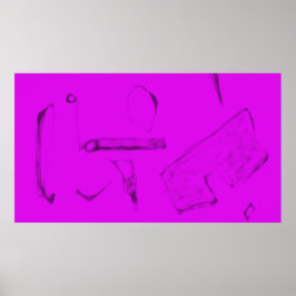 Konst Potpurri Rosa Abstrakt Minimalism Poster