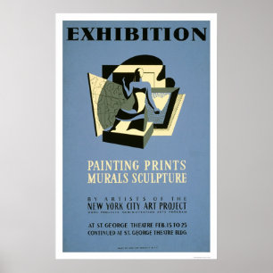 Konst projekterar New York 1940 WPA Poster