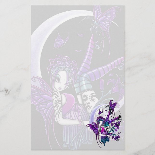 Konst Sationery för måne "för Paige" Brevpapper (Framsida)