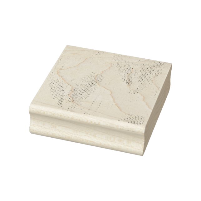 Konst, Seashell, Harp Wood Art Frimärke Stämpel (Stämpel)