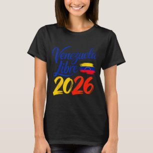 Konst T-shirt Venezuela Libre Patriotisk Frihetsfl