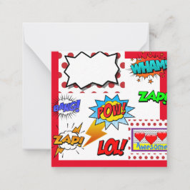 Konst, Tecknad, Anteckningskort