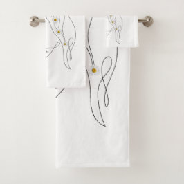 Konst teckning av kvinna - Bloom där du är