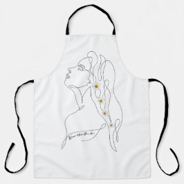 Konst teckning av kvinna - Bloom där du är