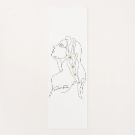 Konst teckning av kvinna - Bloom där du är