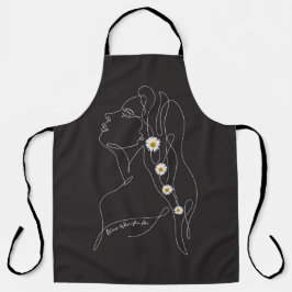 Konst teckning av kvinna - Bloom där du är