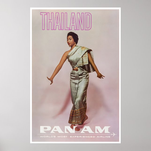 Konst Thailand Resa Affisch Väggutskrift (Framsidan)