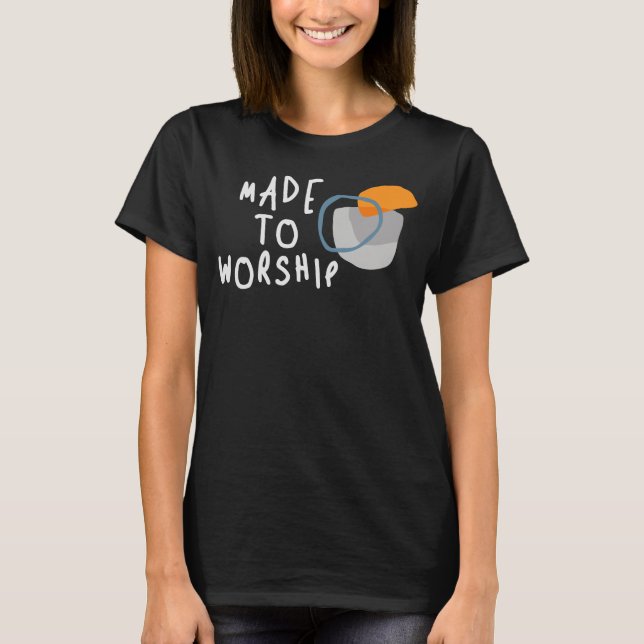 Konst till gudstjänst - inspirerande kristen citat t shirt (Framsida)