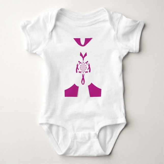 Konst utskrift av bröstcancermedvetenhet tee shirt (Framsida)