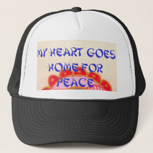 Konst utskrift av "My Heart Goes Home for Peace" Keps