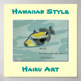 Konst utskrift från Hawaiian Stil "Humuhumunukunuk Poster