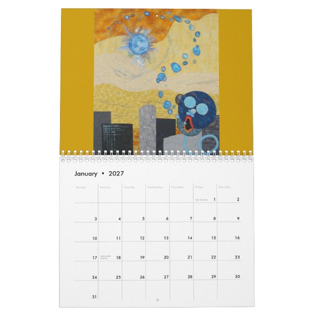 Konst vadderar 2011 kalender (Jan 2027)