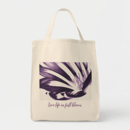 Konst vid blom för liv för ljunglivsmedeltoto tygkasse