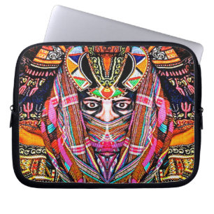 Konst vid den Davey AFRICANA laptop sleeve