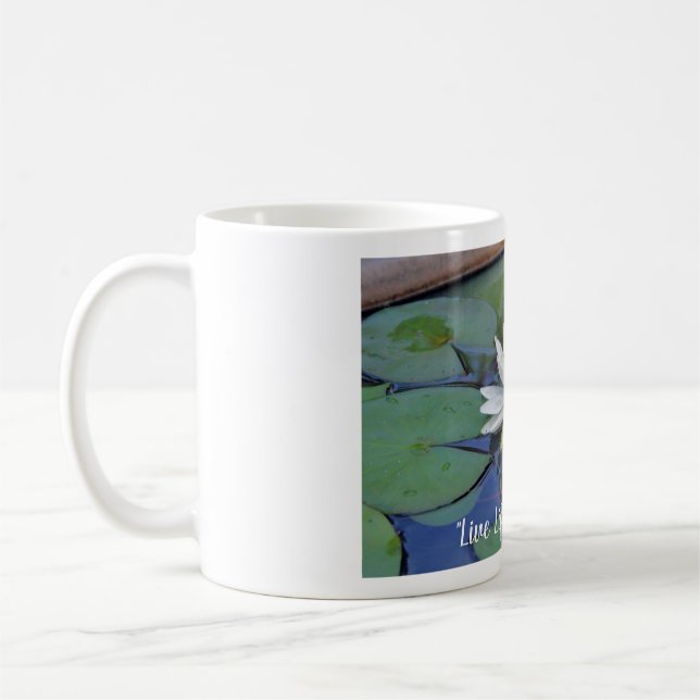 Konst vid muggen för ljungvitnäckrosor 11oz kaffemugg (Vänster)