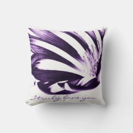 Konst vid purpurfärgad passion för ljung, kudde