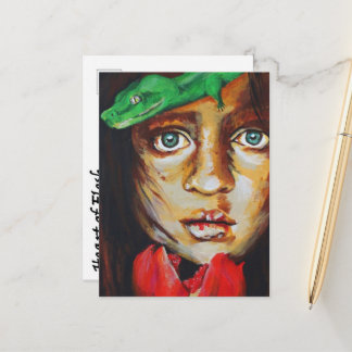 Konst. vykort - Kväll och server