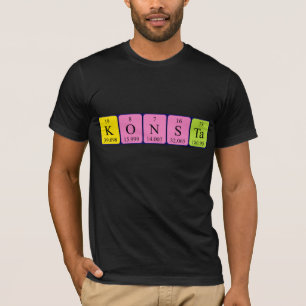 Konsta-återkommande skjorta bord namn t-shirt