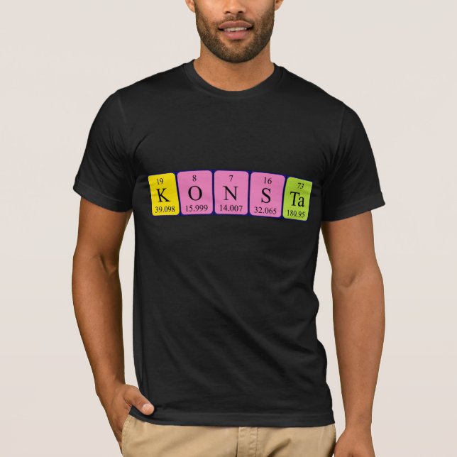 Konsta-återkommande skjorta bord namn t-shirt (Framsida)