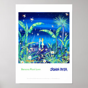 Konstaffisch: Bananväxtkärlek vid den John dyere Poster