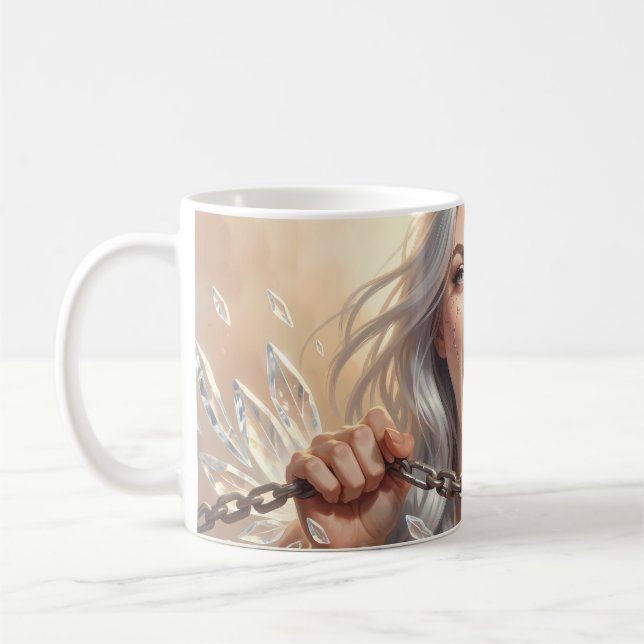 Konstaffisch för inre styrka - Bryt fri Kaffemugg (Vänster)
